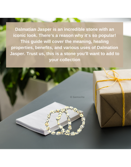 Dalmatian Jasper - 8mm beads, tumbal stretchable bracelet