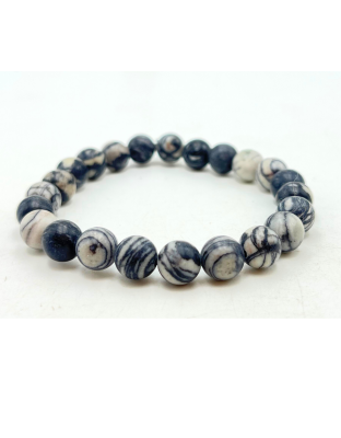 Picasso Jasper - 8mm beads, stretchable bracelet
