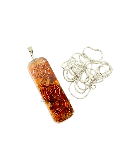 carnelian orgonite Pendent