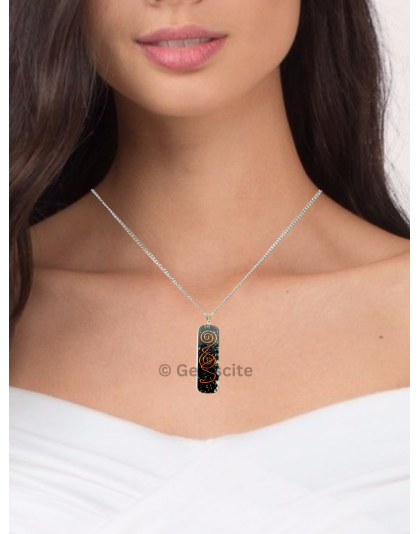 black tourmaline orgonite Pendent