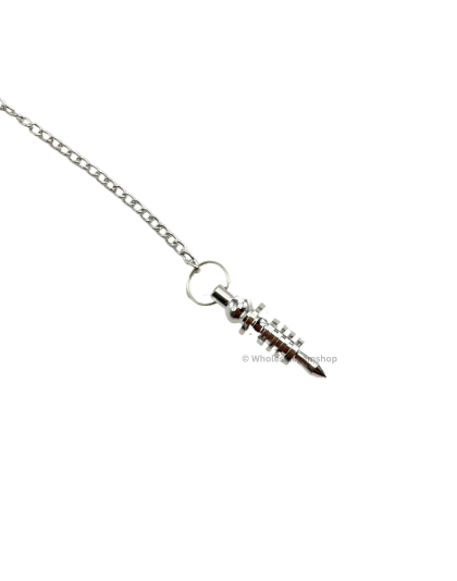Silver double 4 Ring Metal Pendulum
