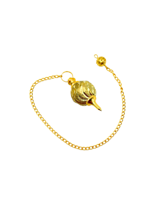 Gold Hanuman Mace Metal Pendulum