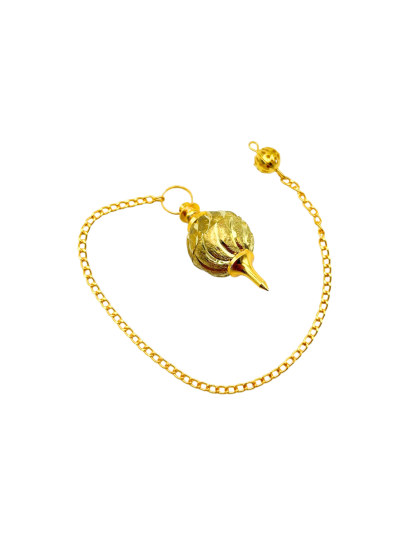 Gold Hanuman Mace Metal Pendulum
