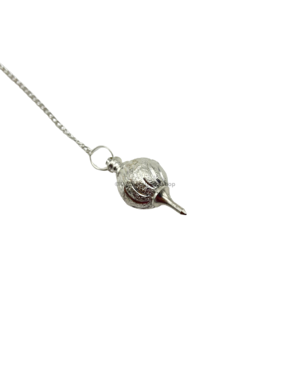 Silver Hanuman Mace Metal Pendulum