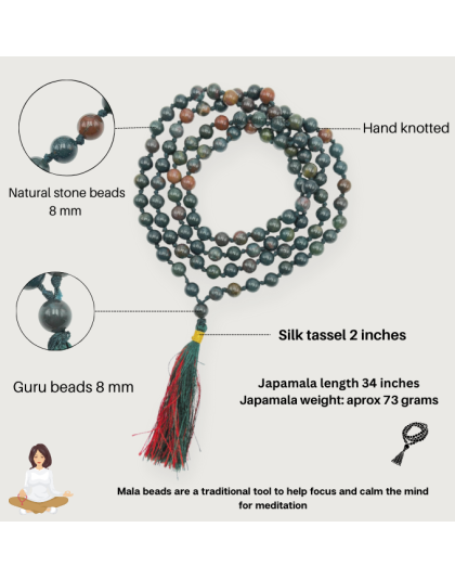 Bloodstone Jap Mala