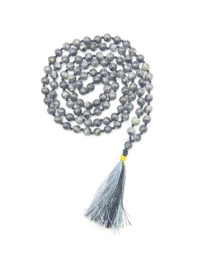 Larvikite (Black Labradorite) Jap Mala