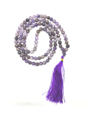 Amethyst Jap Mala (Hand Knotted)