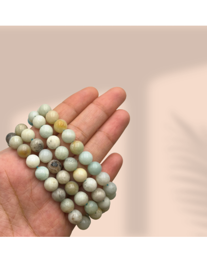 Amazonite Jap Mala (Hand Knotted)