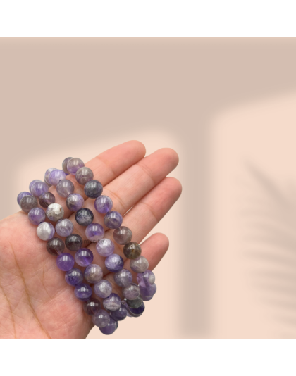 Amethyst Jap Mala (Hand Knotted)