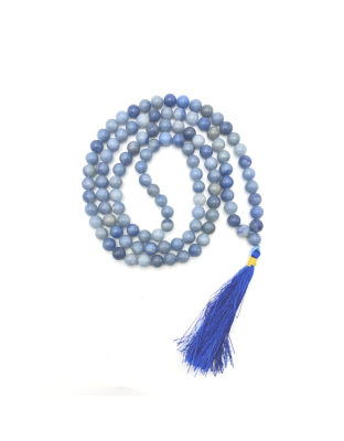 Blue Aventurine Jap Mala (Hand Knotted)