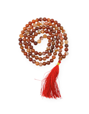 Carnelian Jap Mala (Hand Knotted)