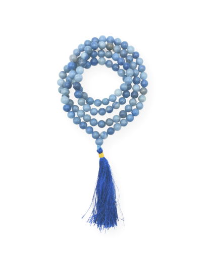 Blue Aventurine Jap Mala (Hand Knotted)