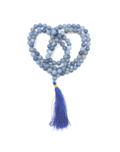 Blue Aventurine Jap Mala (Hand Knotted)