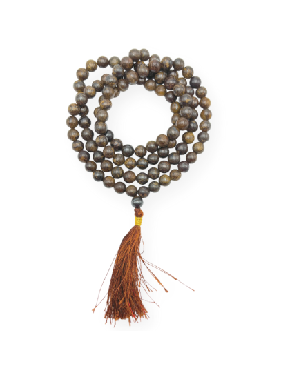 Bronzite Jap Mala (Hand Knotted)