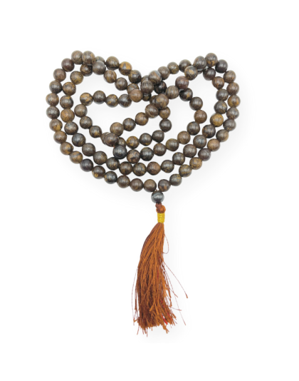Bronzite Jap Mala (Hand Knotted)