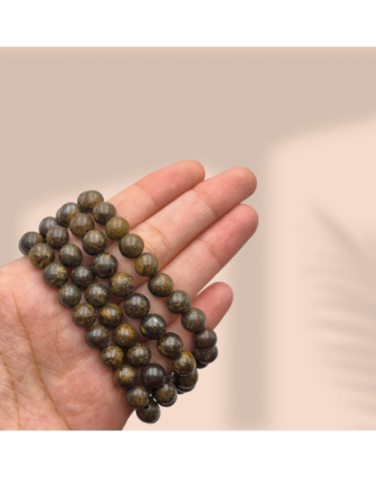 Bronzite Jap Mala (Hand Knotted)