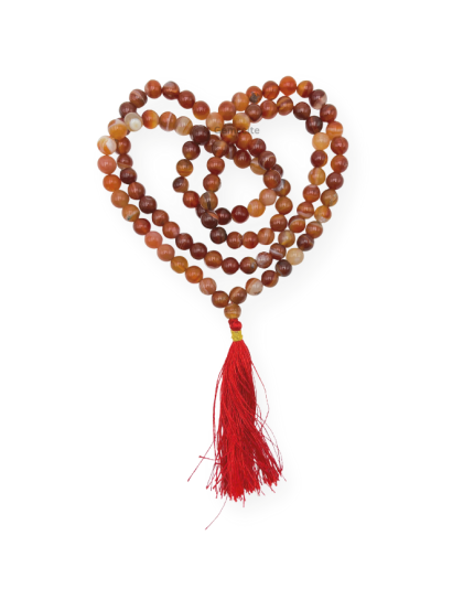 Carnelian Jap Mala (Hand Knotted)