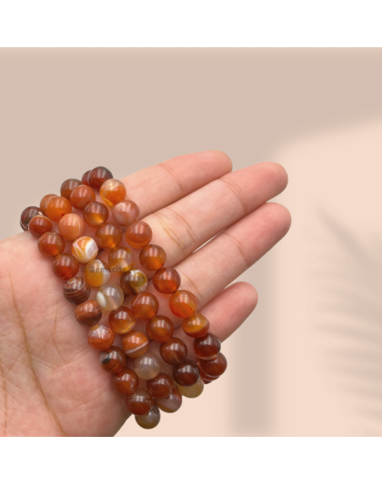 Carnelian Jap Mala (Hand Knotted)