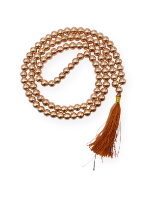 Copper Hematite Jap Mala (Hand Knotted)