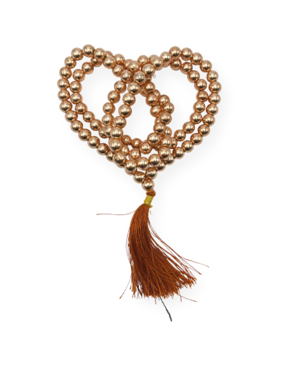 Copper Hematite Jap Mala (Hand Knotted)