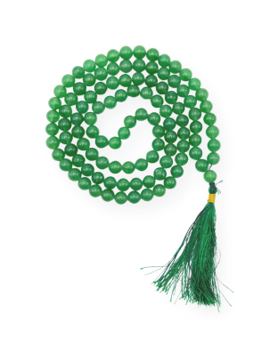 Green Aventurine Jap Mala (Hand Knotted)