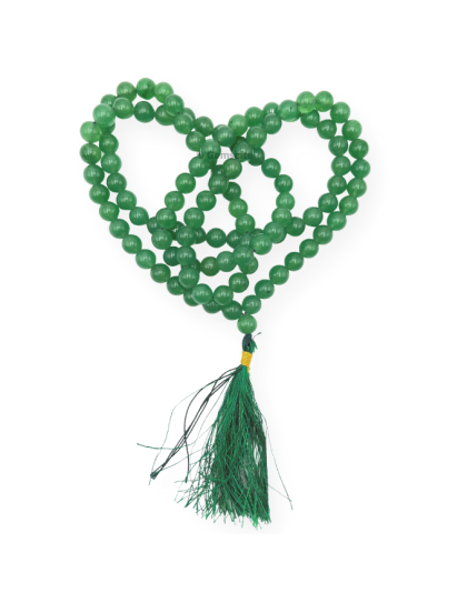 Green Aventurine Jap Mala (Hand Knotted)