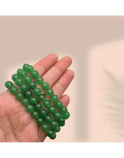 Green Aventurine Jap Mala (Hand Knotted)