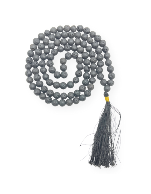 Lava Stone Jap Mala (Hand Knotted)
