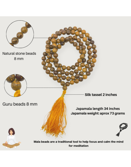 Mariyam Jasper Jap Mala (Hand Knotted)