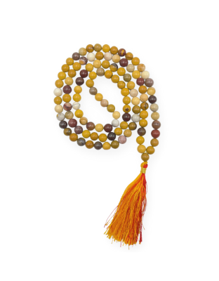 Mookaite Jasper Jap Mala (Hand Knotted)
