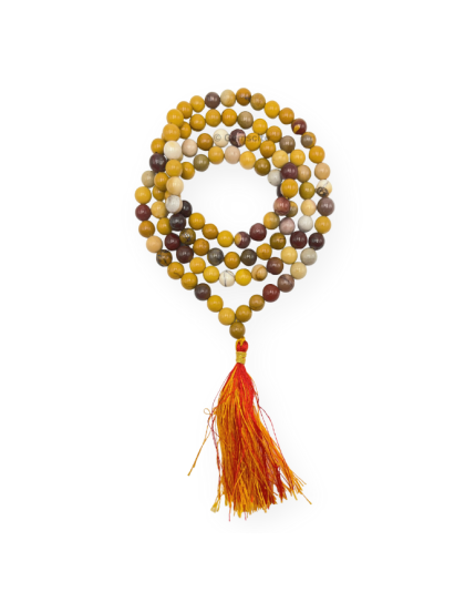 Mookaite Jasper Jap Mala (Hand Knotted)