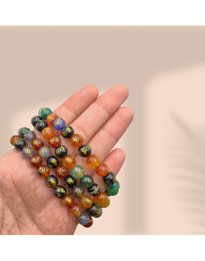 Multi Padme Hum Jap Mala (Hand Knotted)