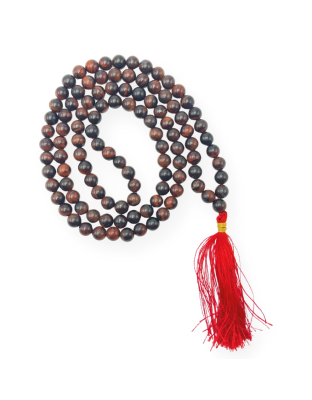 Red Tiger's Eye Jap Mala (Hand Knotted)