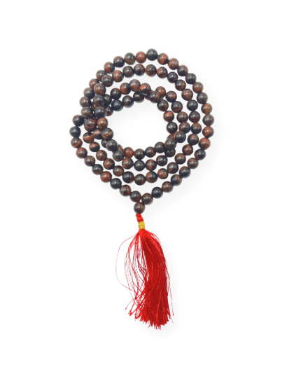 Red Tiger's Eye Jap Mala (Hand Knotted)