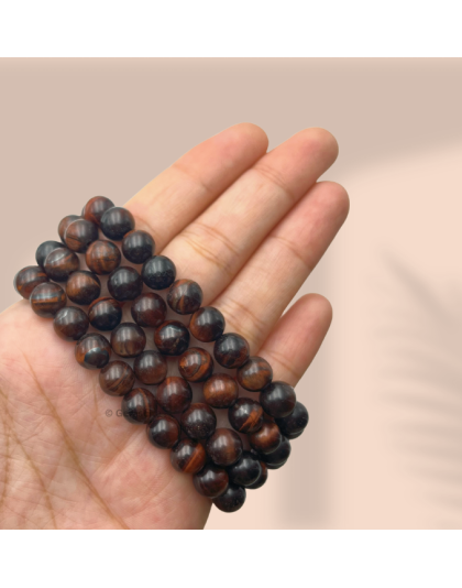 Red Tiger's Eye Jap Mala (Hand Knotted)