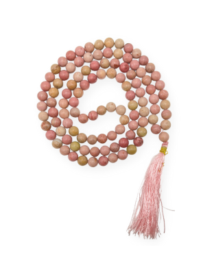 Rhodonite Jap Mala (Hand Knotted)
