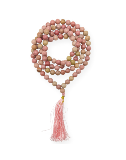 Rhodonite Jap Mala (Hand Knotted)