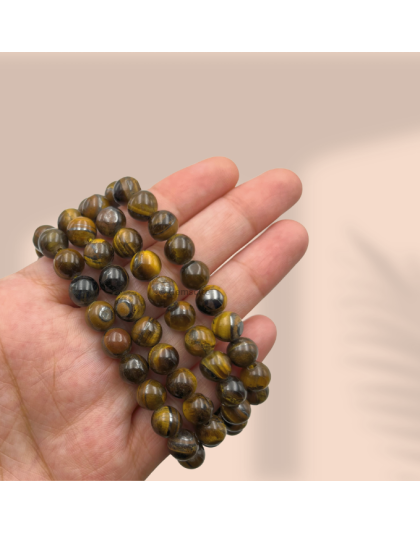 Tiger Eye Jap Mala (Hand Knotted)