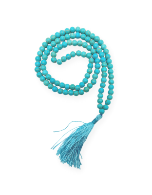 Turquoise Jap Mala (Hand Knotted)