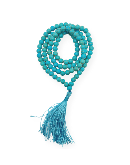 Turquoise Jap Mala (Hand Knotted)