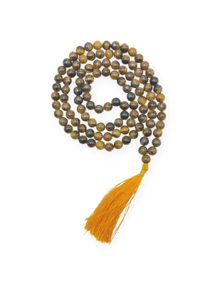 Tiger Eye Jap Mala (Hand Knotted)