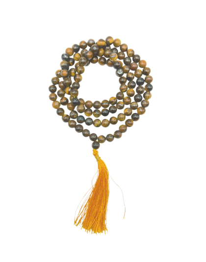Tiger Eye Jap Mala (Hand Knotted)