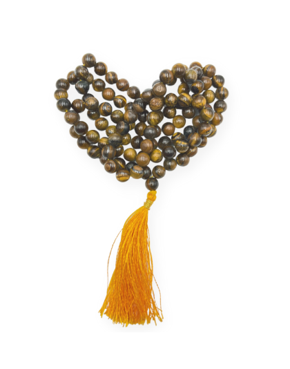 Tiger Eye Jap Mala (Hand Knotted)