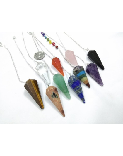 10 PCS Set Gemstone Pendulum