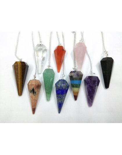 10 PCS Set Gemstone Pendulum