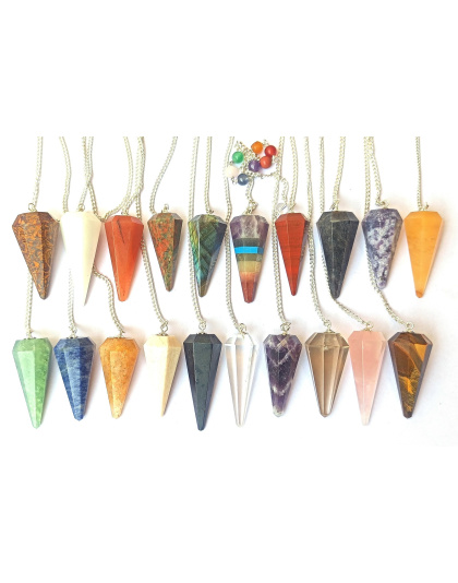 16 PCS Set Gemstone Pendulum