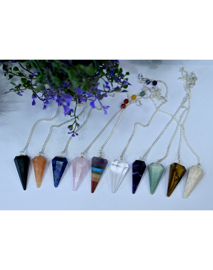10 PCS Set Gemstone Pendulum