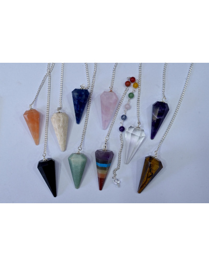 10 PCS Set Gemstone Pendulum