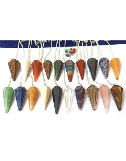 16 PCS Set Gemstone Pendulum