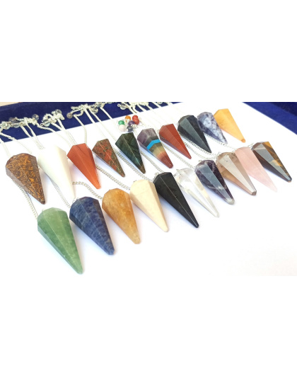 16 PCS Set Gemstone Pendulum